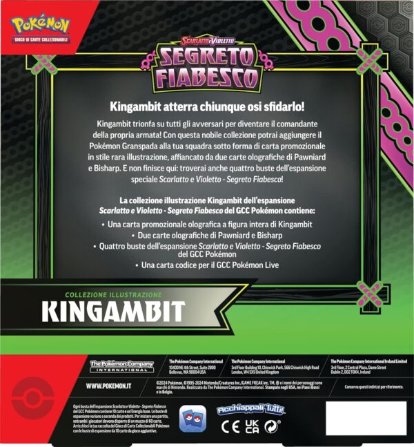 Collezione Pokemon Illustrazione Segreto Fiabesco Kingambit (ITA) 4 BUSTE