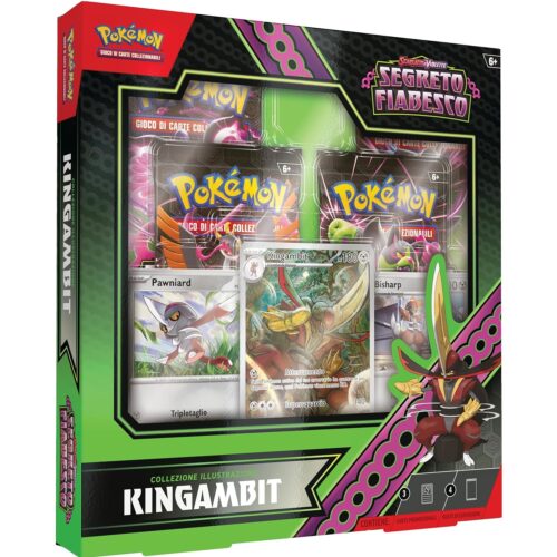 Collezione Pokemon Illustrazione Segreto Fiabesco Kingambit (ITA) 4 BUSTE