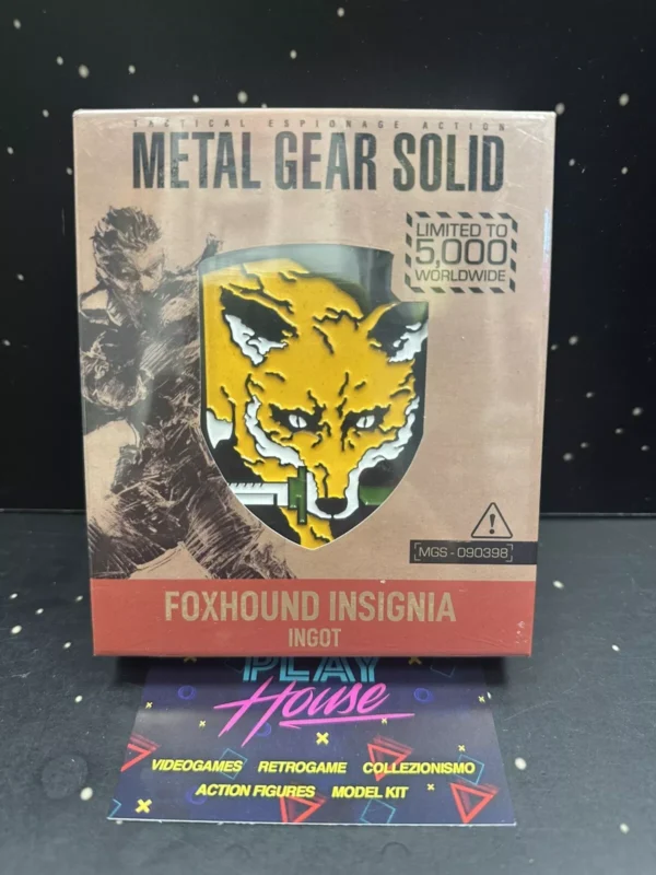 Metal Gear Solid Lingotto Stemma Foxhound Insignia Limited Edition in Metallo