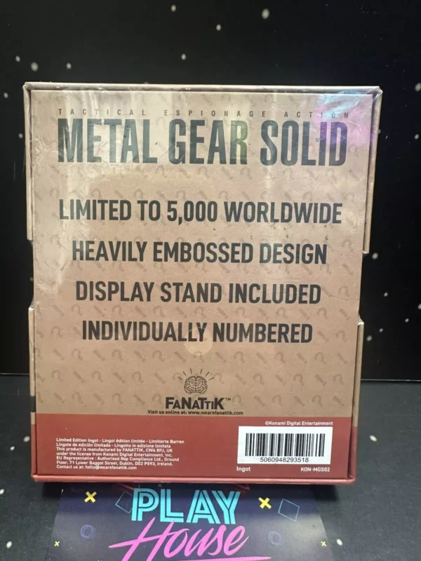 Metal Gear Solid Lingotto Stemma Foxhound Insignia Limited Edition in Metallo