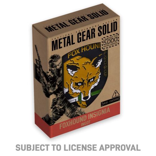 Metal Gear Solid Lingotto Stemma Foxhound Insignia Limited Edition in Metallo