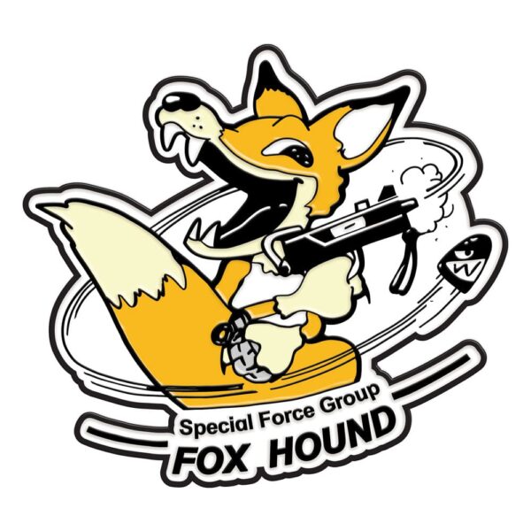 Metal Gear Solid Spilla Foxhound Pin Badge Limited Edition in Metallo