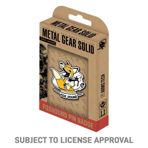 Metal Gear Solid Spilla Foxhound Pin Badge Limited Edition in Metallo