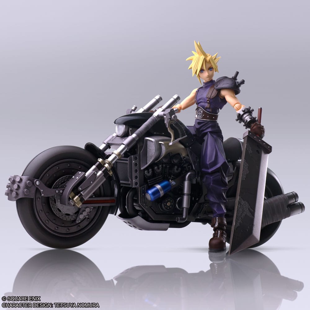 Final Fantasy VII Bring Arts Action Figure Cloud Strife & Hardy-Daytona 15 cm -PREORDER USCITA 9/25-