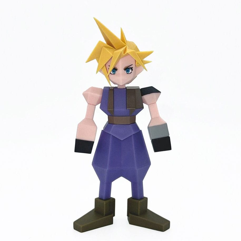 Cloud Strife Final Fantasy VII Polygon Vinyl Figure 15 cm -PREORDER NOVEMBRE 2025-