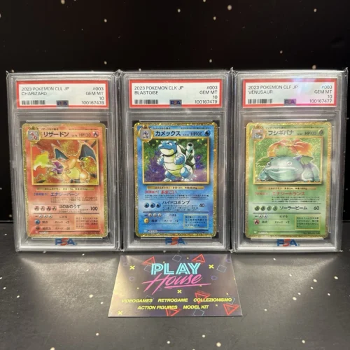 CHARIZARD BLASTOISE VENUSAUR STARTER COLLECTION PSA 10 POKEMON GEM MINT 2023 JAP GIAPPONESE