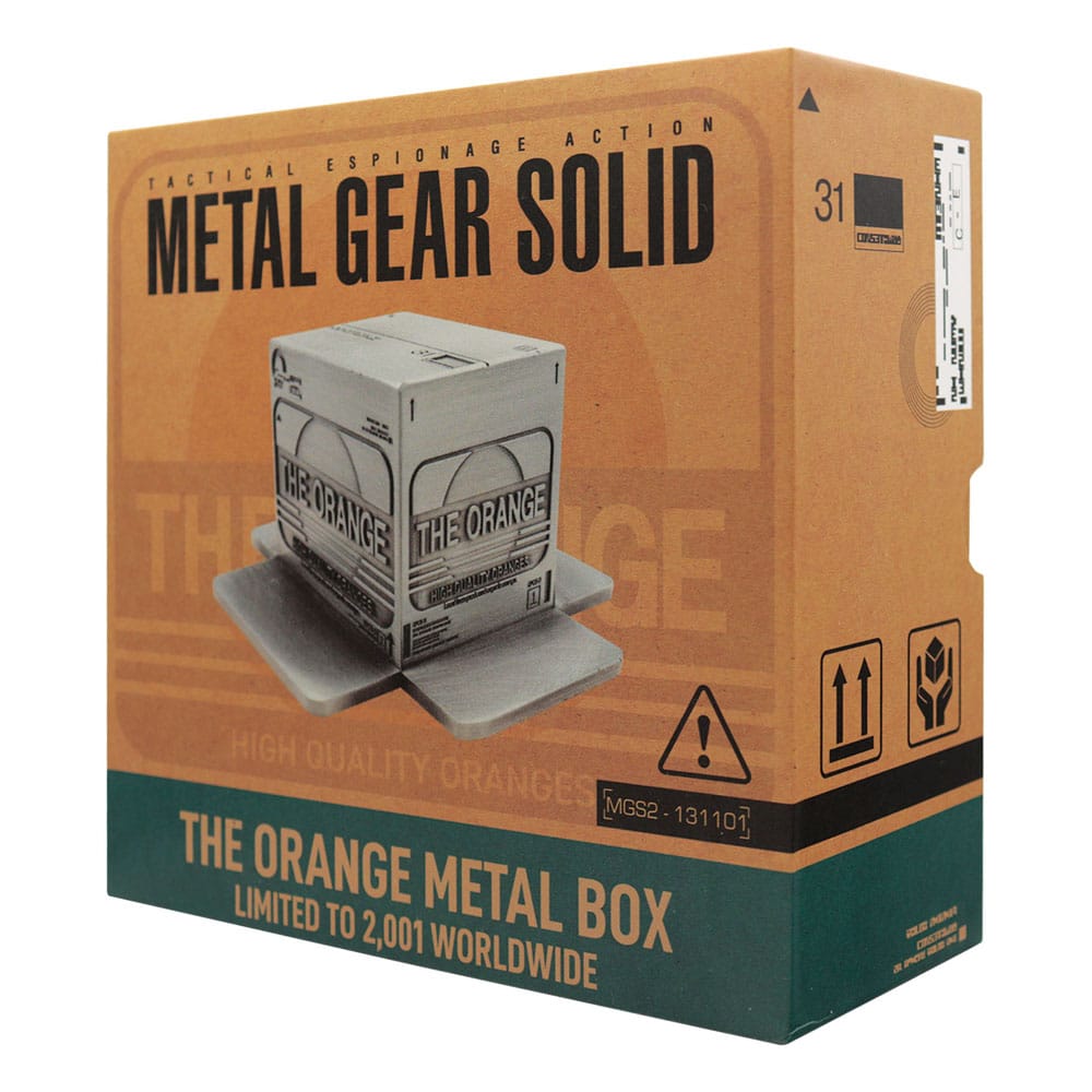 Metal Gear Solid 2 Replica Scatola di Cartone Set Limited Edition in Metallo