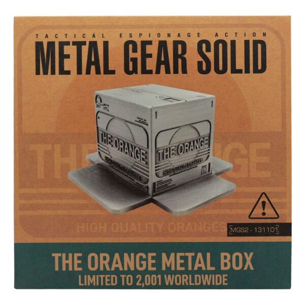 Metal Gear Solid 2 Replica Scatola di Cartone Set Limited Edition in Metallo