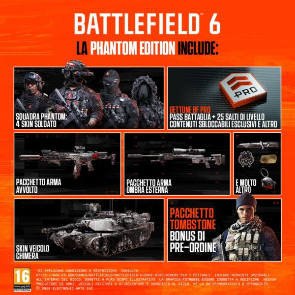 BATTLEFIELD 6 PHANTOM EDITION - PREORDINE USCITA 10/10/2025 - PS5