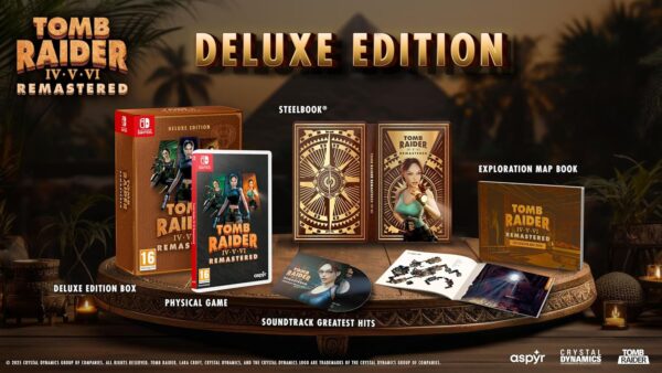 tomb raider 4 5 6 SWITCH deluxe TOMB RAIDER 4 - 5 - 6 REMASTERED DELUXE EDITION - SWITCH