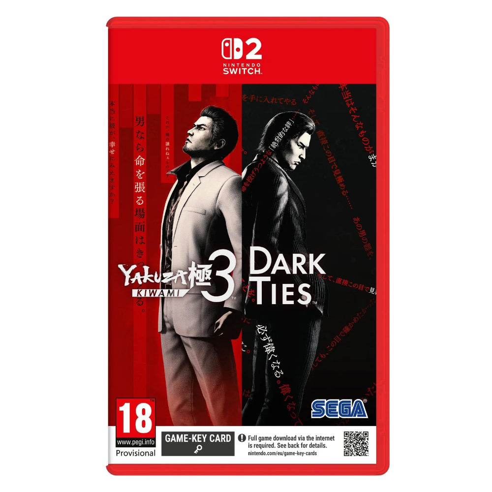 YAKUZA KIWAMI 3 & The Dark Ties (GAME-KEY CARD) – PREORDINE 12/02/2026 – SWITCH 2