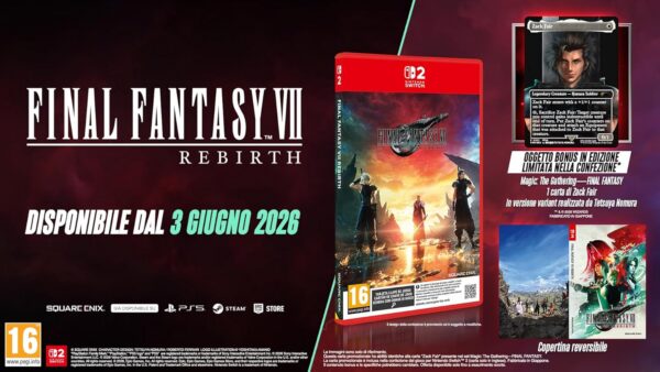 Final fantasy VII (7) Rebirth (GAME-KEY CARD) - PREORDINE 03/06/2026 - SWITCH 2