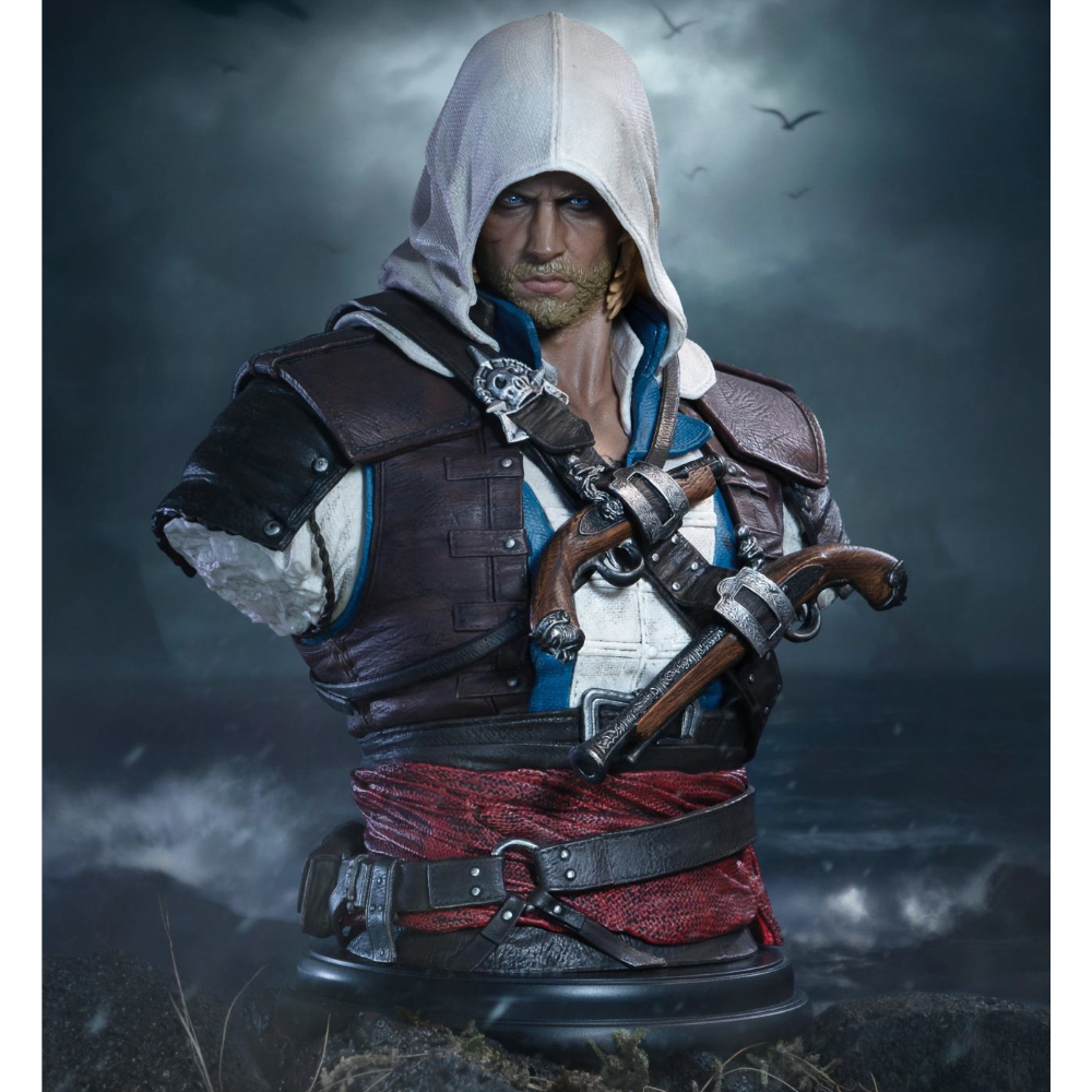 Assassin’s Creed Black Flag Resynced Edward Kenway 1/4 Scale Bust -PREORDER LUGLIO 2026-